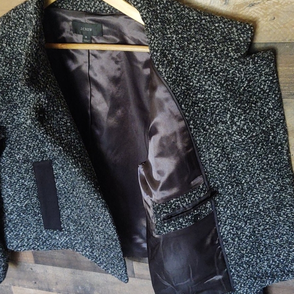 J.Crew cropped wool blend coat sz 14 women's - Picture 9 of 17